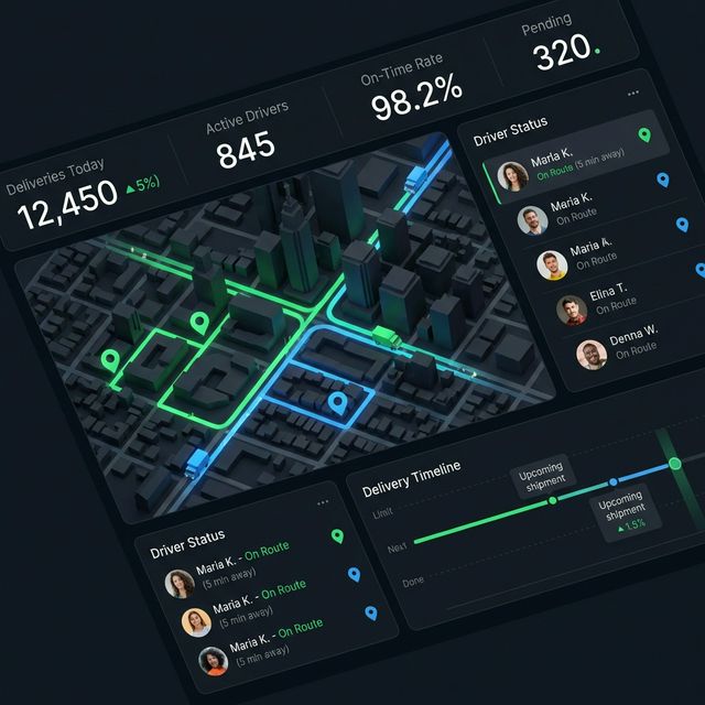 QuickDrop Logistics Dashboard